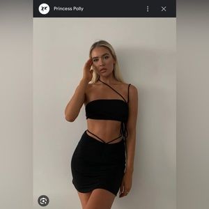 Black Maisie Mini Skirt from Princess Polly, Size 4